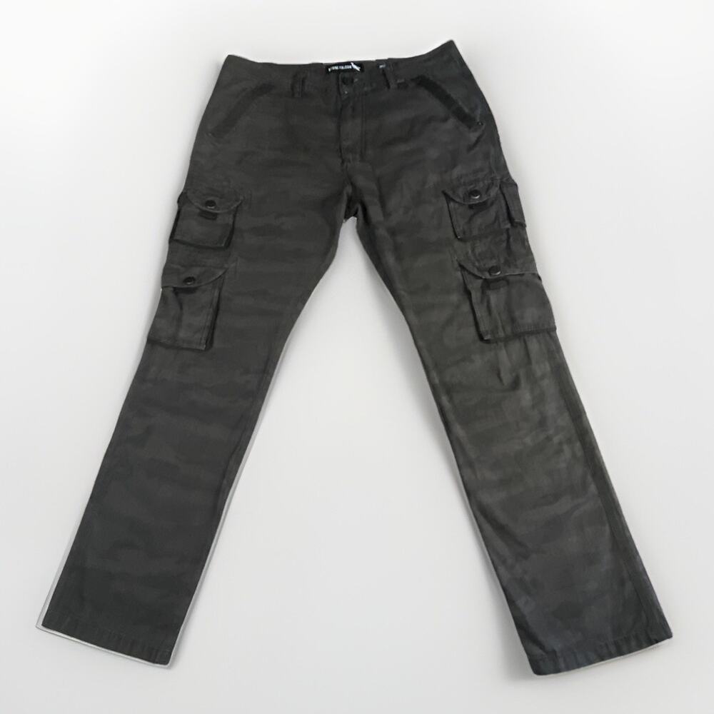 Stone Falcon Camo Cargo Pants Men’s 34x32 Ripstop 100% Cotton Gorpcore Tactical